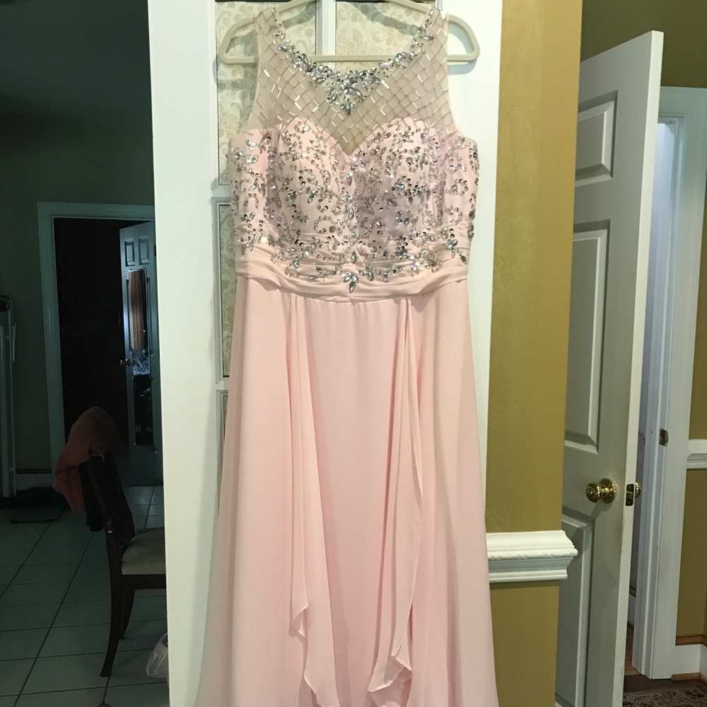 Long, Pink Prom Dress